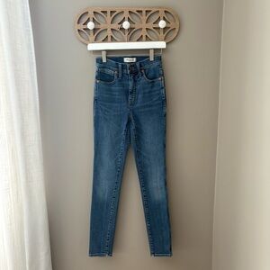 Madewell 10" High-Rise Skinny Denim Jeans Blue Sz 24